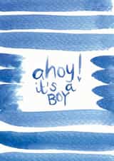ahoy it's a boy New Baby Card 19106 created by Miss Magpie Fashion Spy