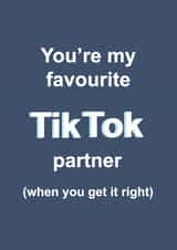 favourite tiktok Birthday Card 16336 created by Mo&Co