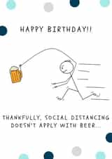 funny beer Birthday Card 43761 created by A note with love