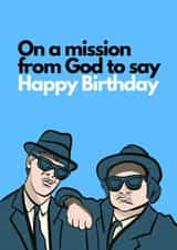 Blues brothers blues Birthday Card 18175 created by Boy Oh Boy Designs
