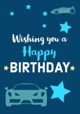 car boy Birthday Card 15779 created by Betty's Boutique