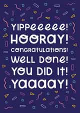 You did it celebration card created by Joanne Hawker