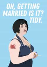 Gavin and Stacey Nessa Wedding Card created by Kyleigh Orlebar