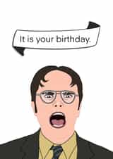 the office dwight Birthday Card 16611 created by Holly McIver