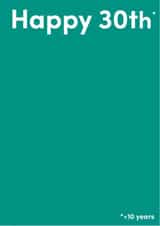 +10 years 40th birthday card created by spraoi