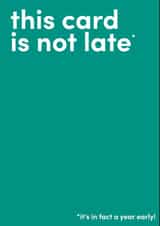 Funny Belated & Late Birthday Wishes Card for friends and family created by spraoi