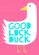 Good luck good luck duck Card 44022 created by Pru Close
