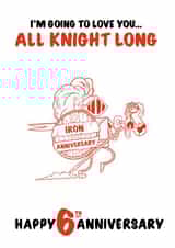 iron 6th Anniversary Card 13423 created by Colossal Studio