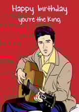 Elvis birthday greeting card created by Graham Sanders