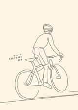 Cycling Bike Birthday Card 11646 created by The Sunday Cyclist