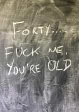 40 40th Birthday Card 15112 created by Hot Balloon Art