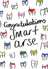 Smart arse congratulations card created by Fran Butler