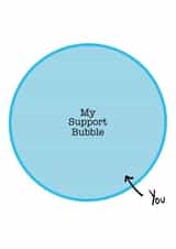 support bubble cv2020 Love & Friendship Card 44142 created by Designed by Henry