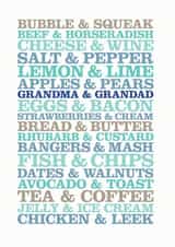 Grandma and grandad bacon and eggs Anniversary Card 13641 created by Rosie Robins