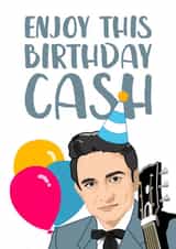 johnny cash Birthday Card 4149 created by The Cake Thief