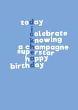 dickhead rude Birthday Card 11746 created by Mean Little Cards