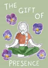 yoga meditation Card 27408 created by ROSE + DAFF