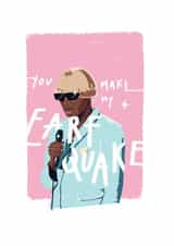 earthquake tyler the creator Love & Friendship Card 16286 created by The Sam Studio
