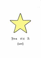 congratulations star Exams Card 15659 created by Hannah Can't Draw