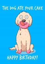dog ate Birthday Card 17153 created by Leanneco.Studio