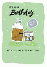whiskey risky Birthday Card 19448 created by Leebee Designs