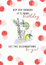 hip hip hooray celebrations Birthday Card 19449 created by Leebee Designs