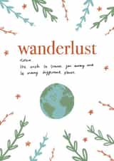 wanderlust travel Leaving Card 19344 created by Earth to Emily Studio