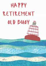 Happy Retirement old boy, nautical buoy card created by NaviStitch