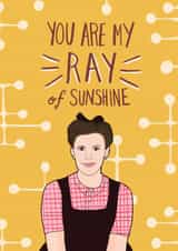 Ray Eames Eames Birthday Card 13573 created by Bonne Nouvelle