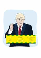 Boris Boris Johnson Birthday Card 42916 created by Jessica Wright