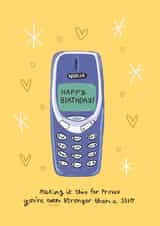 Nokia 3310 Birthday Card created by Faye Finney