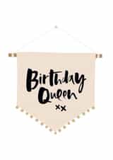 queen flag Birthday Card 10570 created by Too Wordy