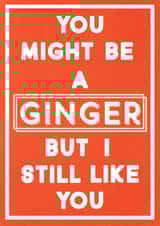 ginger like you Birthday Card 39073 created by Krap Kards