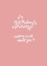 princess all about you Birthday Card 11060 created by The Posh Paper co.