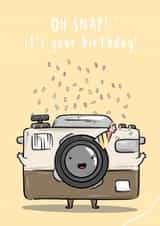 camera photographer Birthday Card 17802 created by The Tipsy Turtle