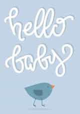 Hello baby boy New Baby Card 15502 created by Tee.Illustrations