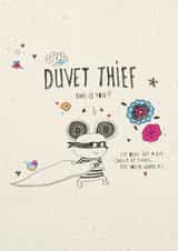 duvet thief love Anniversary Card 26017 created by Cathy Haworth