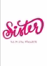 sister sibling Card 44057 created by Ping.