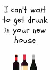 Get drunk new house card created by Amy (Hedgecards)