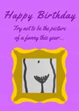 picture fanny Birthday Card 19502 created by Paw Prints