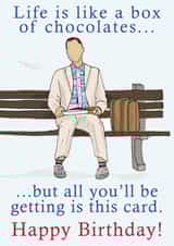 forest gump film Birthday Card 16881 created by LEORAS ATTIC