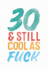 thirty thirtieth Birthday Card 4499 created by Joyful Joyful