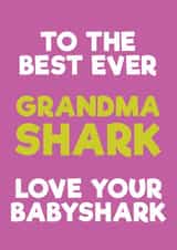 grandma shark Birthday Card 42986 created by PaperPiranha