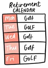 Funny Golf Lover Retirement Card created by Studio Yelle