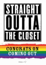 Coming Out Card 43622 created by Pride Cards UK