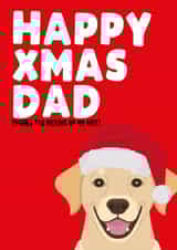 dad dog Christmas Card 8230 created by Filthy Sentiments