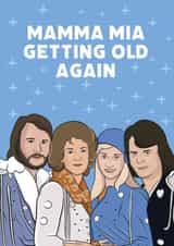mamma mia abba Birthday Card 17116 created by Guilty Cards