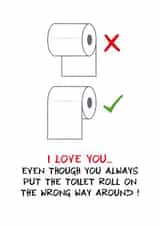 i love you even though Anniversary Card 44297 created by AJN Design