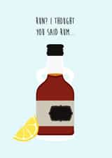 rum illustration Birthday Card 17212 created by MJB Design