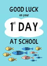 pun fish Good Luck Card 19522 created by @cottonfoxprints